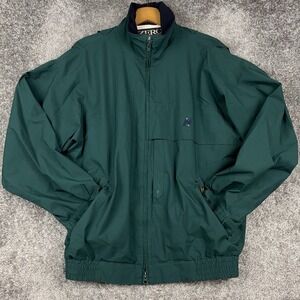 Zero Restriction Jacket Men's Large Green Gore-Tex Tour Series Golf Full Zip USA